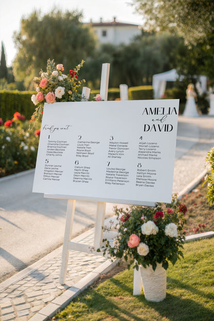 Amelia | Table Plan
