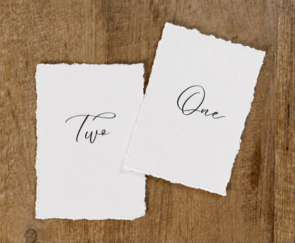 Amelia Table Number Cards