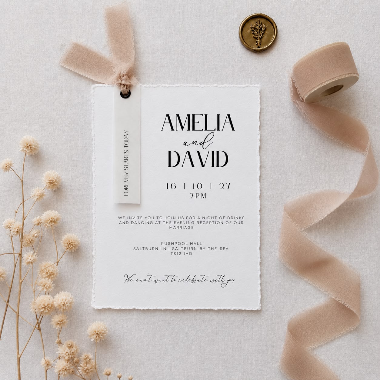 Amelia Invitation | Evening Guest