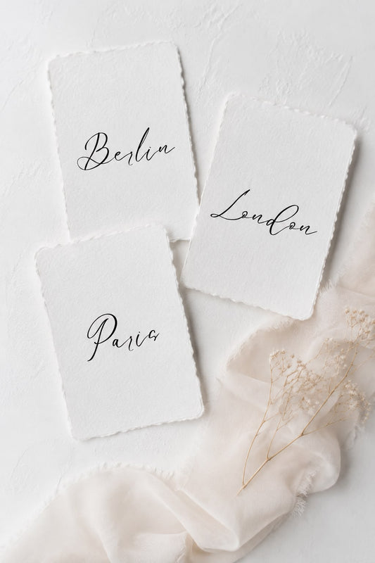 Amelia Table Name Cards