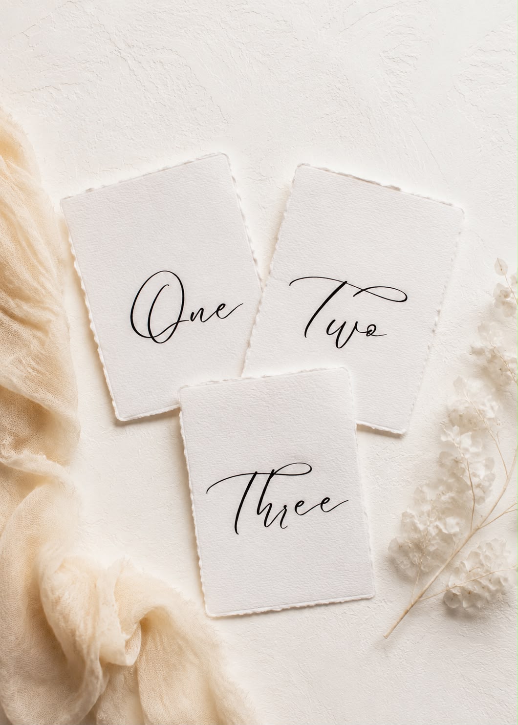 Amelia Table Number Cards