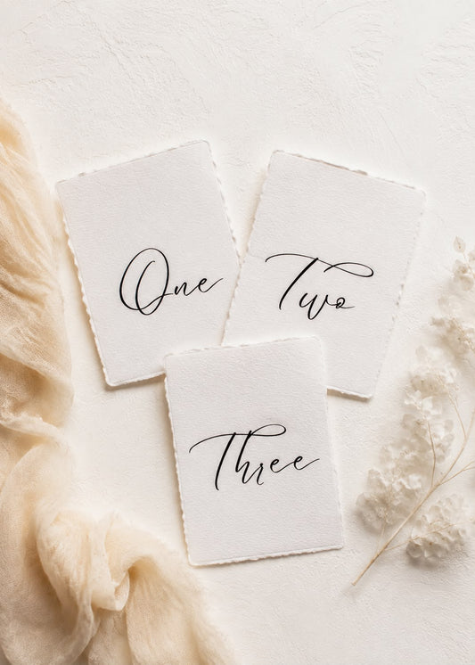 Amelia Table Number Cards