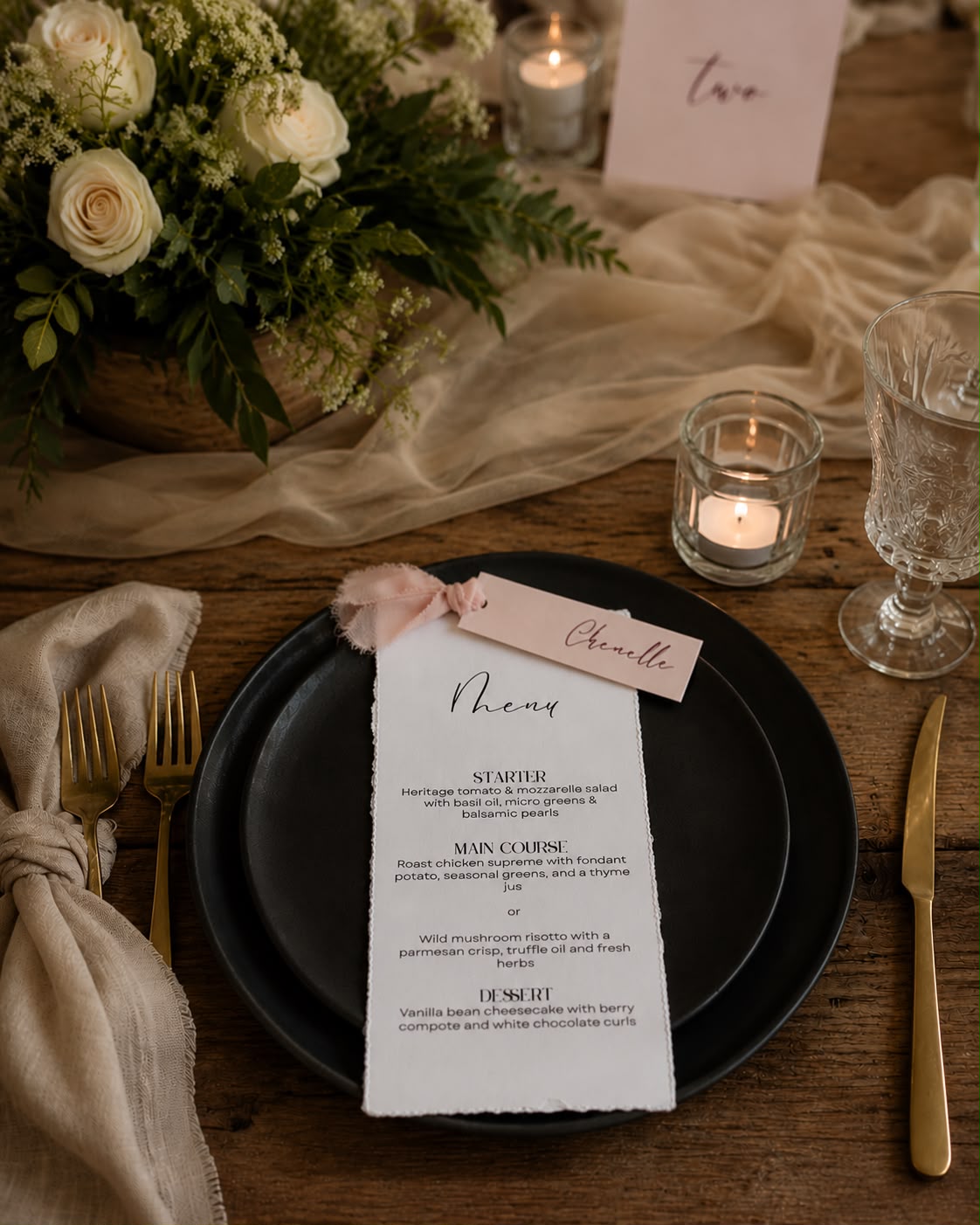 Amelia Place Name | With Ribbon