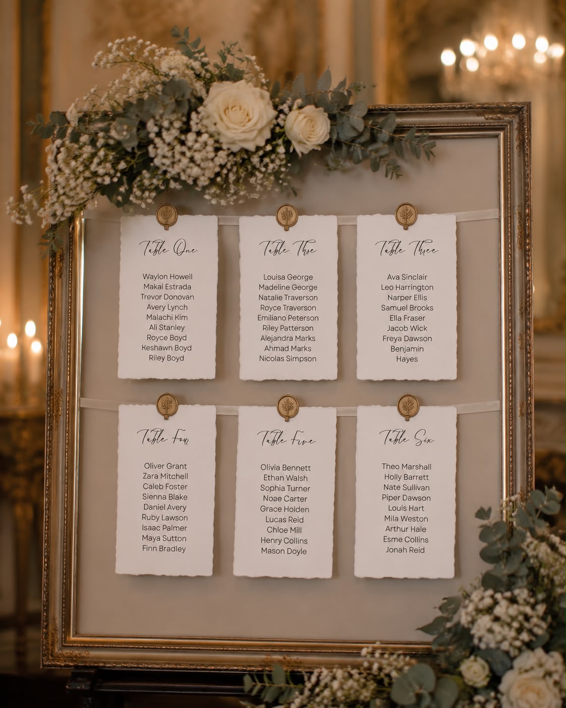 Amelia Table Plan Cards