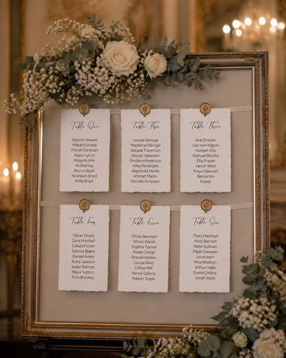 Amelia Table Plan Cards