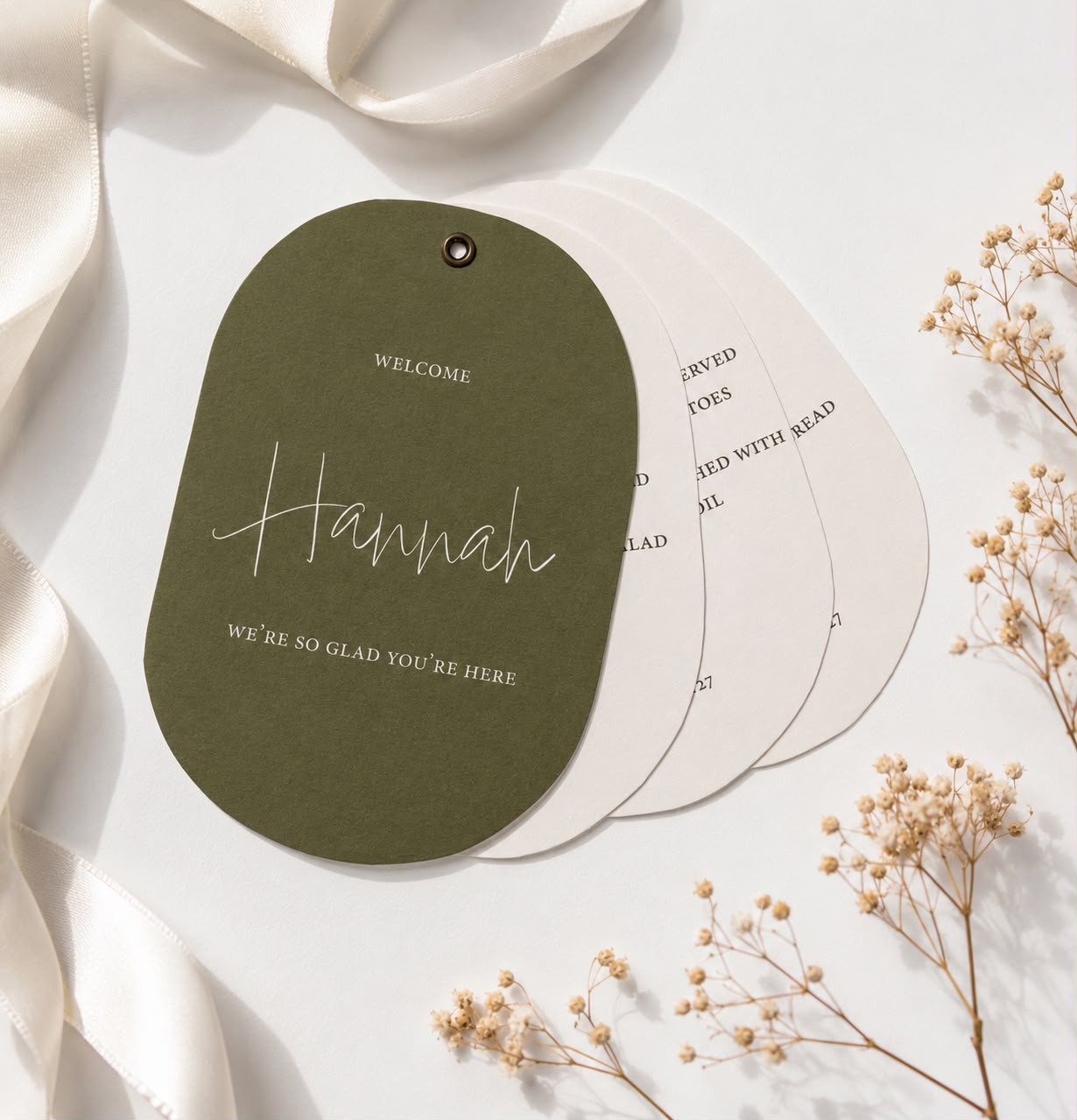 Ava Place Setting Menu | Swivel Card