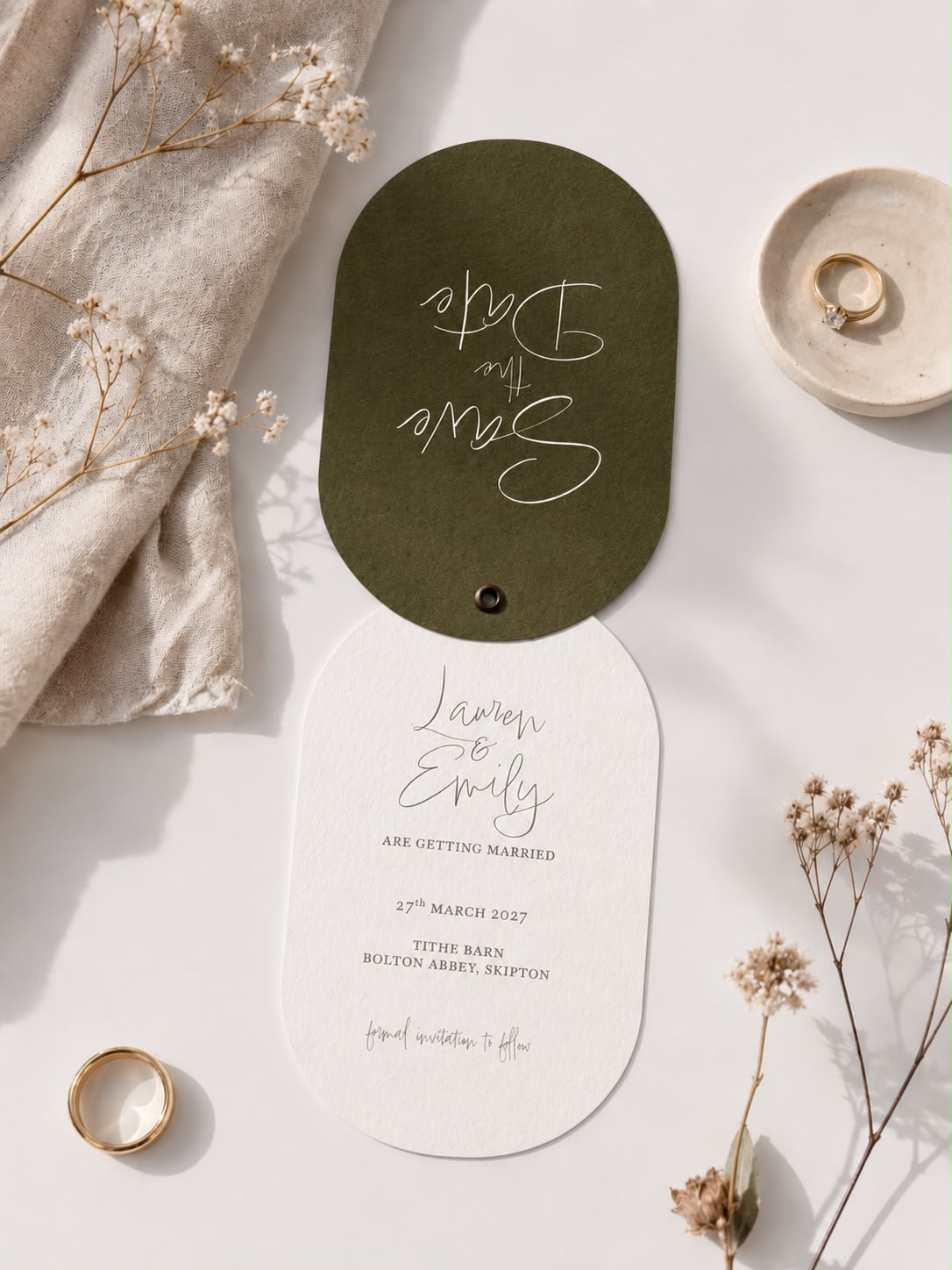 Ava Save the Date | Swivel Card