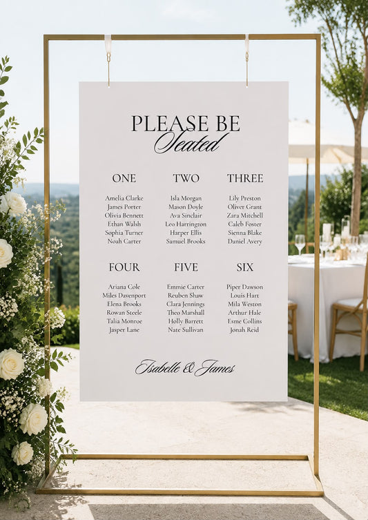 Belle | Table Plan