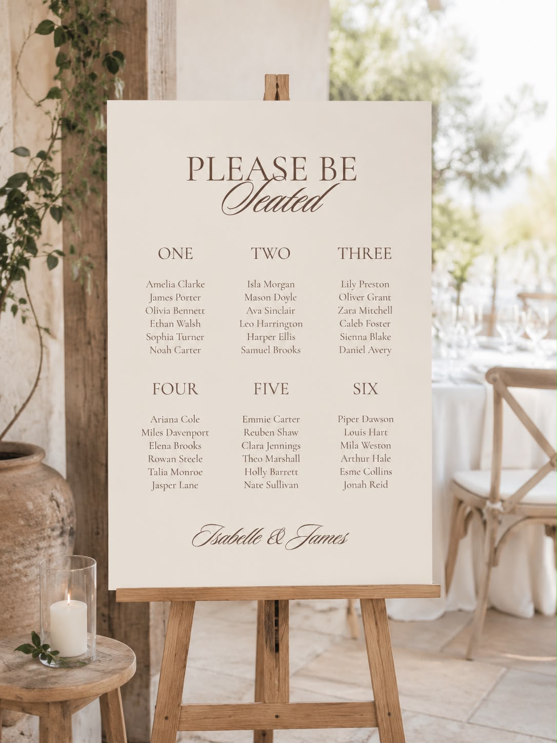 Belle | Table Plan