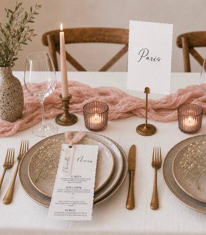 Amelia Table Name Cards