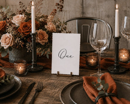 Amelia Table Number Cards